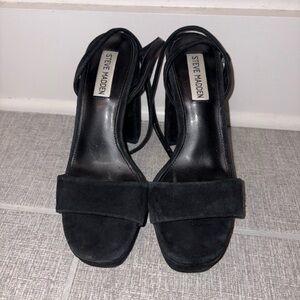 Steve Madden Black Platform Heels